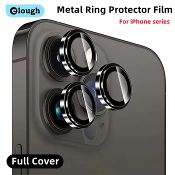 Защитно фолио за обектива Elough за iPhone 14 Pro Max Аксесоари метален пръстен протектор стъкло Camara за iPhone 13 12 Pro Max филм за камери