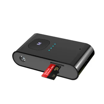P8DF Безжичен Bluetooth-съвместим приемник предавател Универсален адаптер Стабилна връзка Универсален порт AUX TF карта