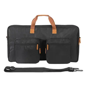 Калъф за носене с двоен контролер, 2-канална чанта за администратора, на живо чанта за музиканти, твърд пътен калъф, работа на смени мека чанта за съхранение
