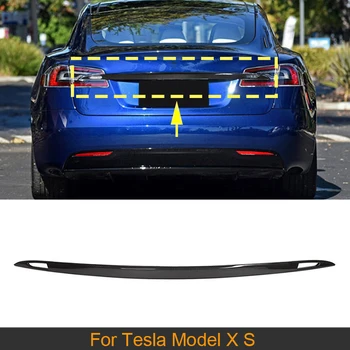 Карбоновая Покритие на Задния Багажник, заден Спойлер, Крило за Tesla Model S X 2016-2020, Авто Заден Багажник, Устна Багажник, Броня, Спойлер, Тампон