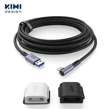 Дизайн KIWI USB3.0 до соединительному кабел Type C за Oculus Quest 2 Аксесоари 16 фута/5 М Максимална скорост на трансфер на данни 5 Gbit/s C USB Кабел VR