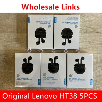 Оригинални Lenovo HT38, 5 бр., слушалки LivePods TWS Bluetooth, мини-безжични слушалки с микрофон, водоустойчив стерео слушалки
