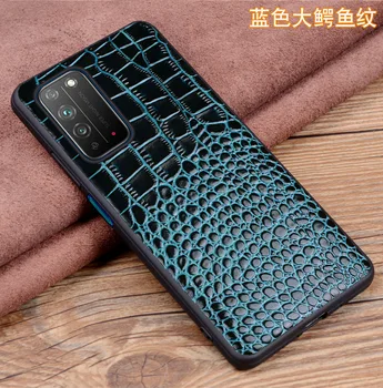 Калъф за мобилен телефон от естествена кожа за Huawei Honor X10 Max, делото за Честта X10 Max, защитни капаци