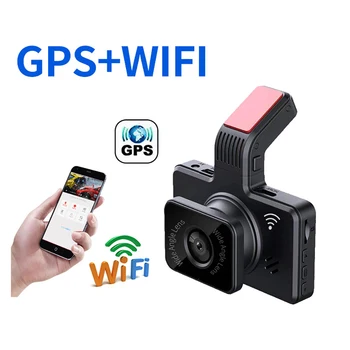 Автомобилен видеорекордер WiFi 3,0 Full HD 1080P Дървар за Обратно виждане Камера за Нощно Виждане Видеорекордер Черна Кутия Авторегистратор GPS Автомобилни Аксесоари