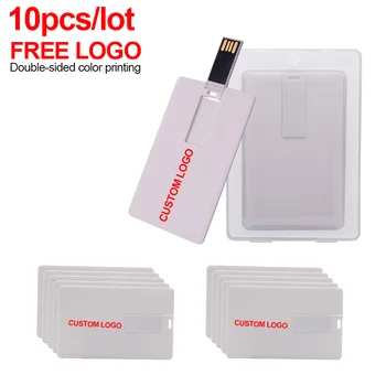 Новата карта 2.0 USB Флаш памет 04 GB Свободно Пръчки С логото на 64 GB Модел на Банкови карти 32 GB Карта Памет Пластмасов U-диск 8 GB Карта 16 GB