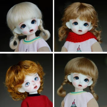 D03-P140 детска играчка ръчна изработка 1/6 BJD.Аксесоари за кукли SD куклени косата от мохера, двойна панделка във формата на конска опашка, 1 бр.