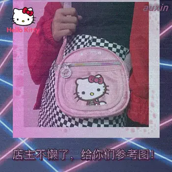 Ретро чанта-месинджър Hello Kitty, скъпа мультяшная чанта през рамо
