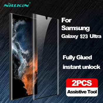 2 бр. За Samsung Galaxy S23 Ultra 5G Защитно Фолио за екрана Ударопрочная Предната Защитно Фолио за S23 Ultra 보호 필름 Nillkin
