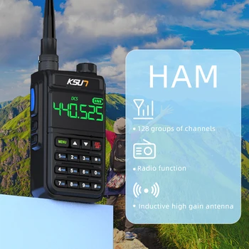 Преносими Радио двойна лента радио Airband авиационен обхвата на Fm радиостанция на далечни разстояния двупосочен радио KSUT 78D