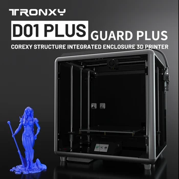 Tronxy 3D принтер D01 Плюс 330*330*400 мм, Размер на печат FDM 3D Принтери Сензор за автоматично изравняване на Висока точност TMC2225 Мълчанието Print