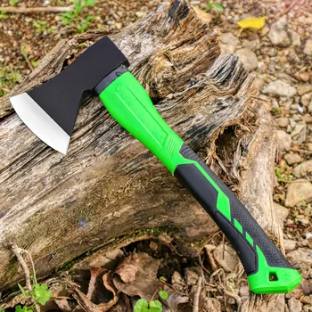 Брадва за оцеляване, axe, дом на axe, походный приключенски нож в джунглата, преносима зелена пластмасова дръжка, походный axe, ловни инструменти