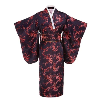 Японското традиционно кимоно юката с Оби, винтажное вечерна рокля за изказвания, танцово рокля, Cosplay костюм с един размер
