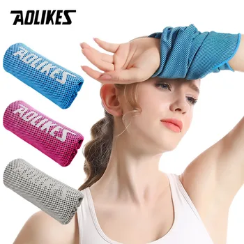 AOLIKES Охлаждащо спортно кърпа, защита на китката, быстросохнущее охлаждане, Йога, протирание от пот лед, фитнес, открит преносим абсорбатор пот