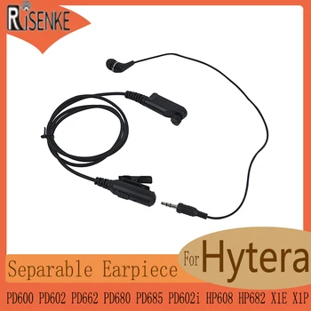 RISENKE-Слушалки слушалки с 3.5 Аудио, радио за Hytera PD600, PD602, PD662, PD680, PD685, PD602i, HP608, HP682, X1E, X1P, Separabl