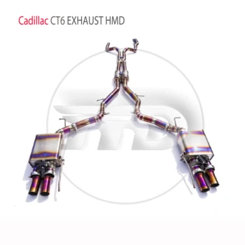 Изпускателната система е от титанова сплав HMD подходящ за Cadillac CT6 3,0 T автоматична модификация на електронен клапан отводная тръба