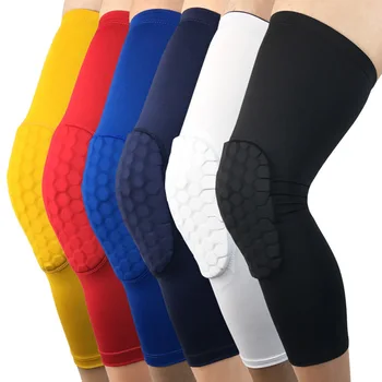 Спортни мъжки коленете със защита от сблъсък, дишащи мобилни коленете, за пищяла, детски футболни чорапи за джогинг, защитаващи коляното, футболни чорапи