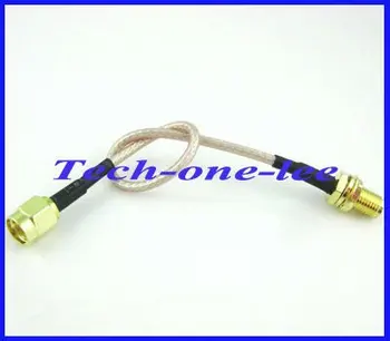 10 бр./лот SMA косичка кабел RP-SMA plug към SMA женски конектор за преграда Удължител косичка кабел RG316 15 см безплатна доставка