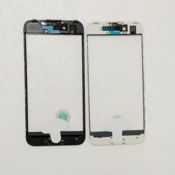 5 бр. висококачествено Студено Пресоване 3 в 1 на Предното Стъкло на Екрана С Рамка ЗЗД Лепило + Мрежа за слушалки за iphone 8 7 6 6s plus 8Plus XR Repai
