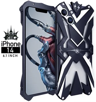 Горещи Продажба Zimon Luxury New Thor Тежки Бронирани Метални Алуминиеви Калъфи За Телефони Apple Iphone 14 Iphone14 Pro Max Plus Cover Case
