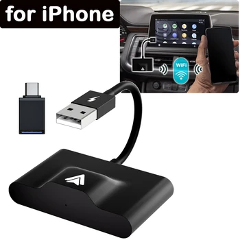 Безжичен Адаптер CarPlay за Android Bluetooth Двойна WiFi 2,4 Ghz/5 Ghz Автоматично Автомобилен Приемник Адаптер за lPhone CarPlay Конвертор на Щепсела