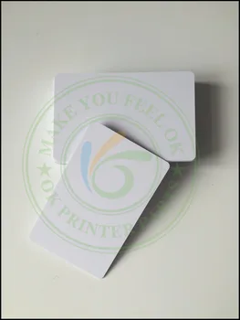20 бр. X лъскава бяла празна карта от PVC за мастилено-струен печат, водоустойчив пластмасов идентификация картичка, визитка за мастилено-струен принтер Epson за Canon