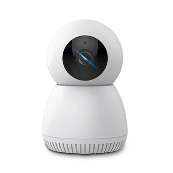 WESECUU 5-мегапикселова камера, WiFi PTZ камера с автоматично проследяване на домашно видеонаблюдение Безжична камера за наблюдение