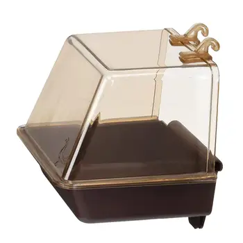 Кутия за къпане на домашни птици Лесно Монтируемая Вана за Къпане на Папагал в клетка Кутия за Къпане на Птиците Душ Кабина за по-дълъг срок на експлоатация Премия Лек