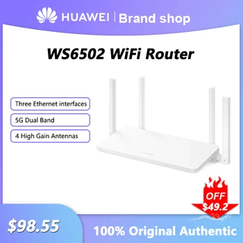 Huawei WS6502 WiFi Рутер двойна лента Gigabit 2,4 G 5,0 Ghz Безжичен Рутер 4 Антена С висок Коефициент на усилване на Мрежов Повторител За Домашния Офис