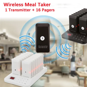 Система пейджъри повикване, Безжичен комплект за хранене Система на очаквания гост Предизвикателно устройство за повикване на обаждащия се на опашката за храна