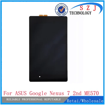 Нов, 7 инча За ASUS Google Nexus 7 2nd ME570 ME571 генерал 2013 LCD Сензорен дисплей Дигитайзер Черен В Събирането Безплатна Доставка