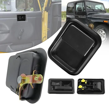 Комплект Дръжки за интериорни и Екстериорни врати на автомобила Отпред LH и Отстрани RH за Jeep Wrangler 55176383AE 55176382AE