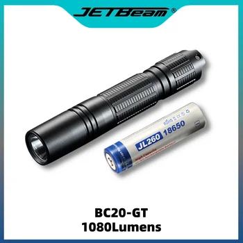 Фенерче JETBEAM BC20-GT Акумулаторна 1080LM Cree XP-L HI LED С магнит на опашката С акумулаторна батерия 18650 Преносим Spootlight