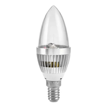 E14/E12 RGB LED 3W, което променя цвета си, лампа със свещ, комплект за дистанционно управление на лампа E14